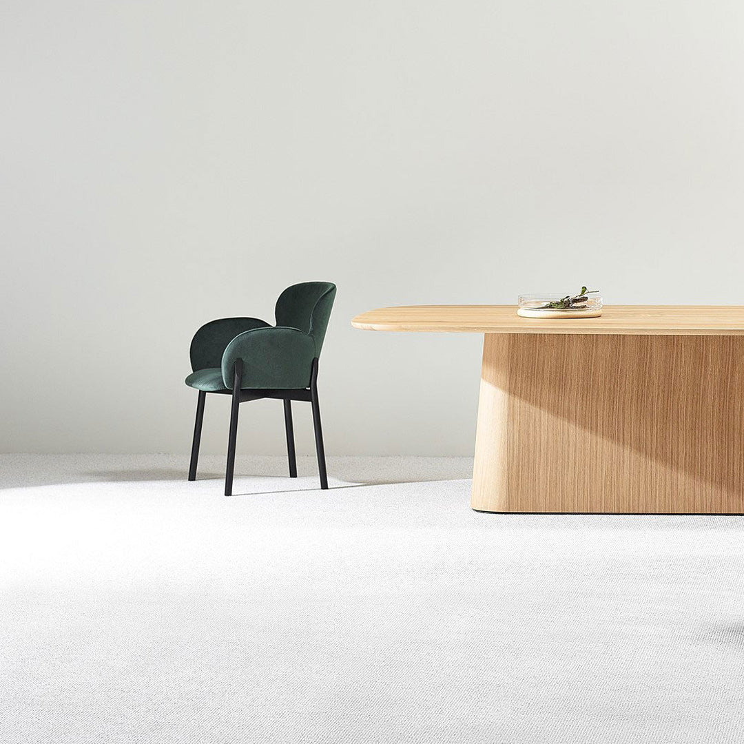 P.O.V. Rectangular Table - Central Base - Oak