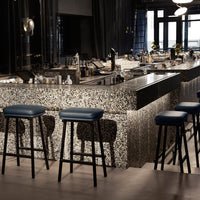 Tubby Tube Bar/Counter Stool - Upholstered