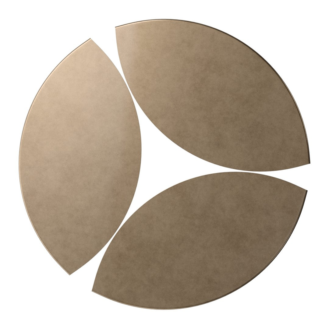 Soft beige leaf shapes arranged in a circular pattern, featuring a smooth, matte finish. Perfect for modern decor.