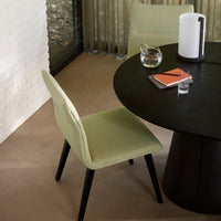 Ori Low Back Side Chair - Wood Base