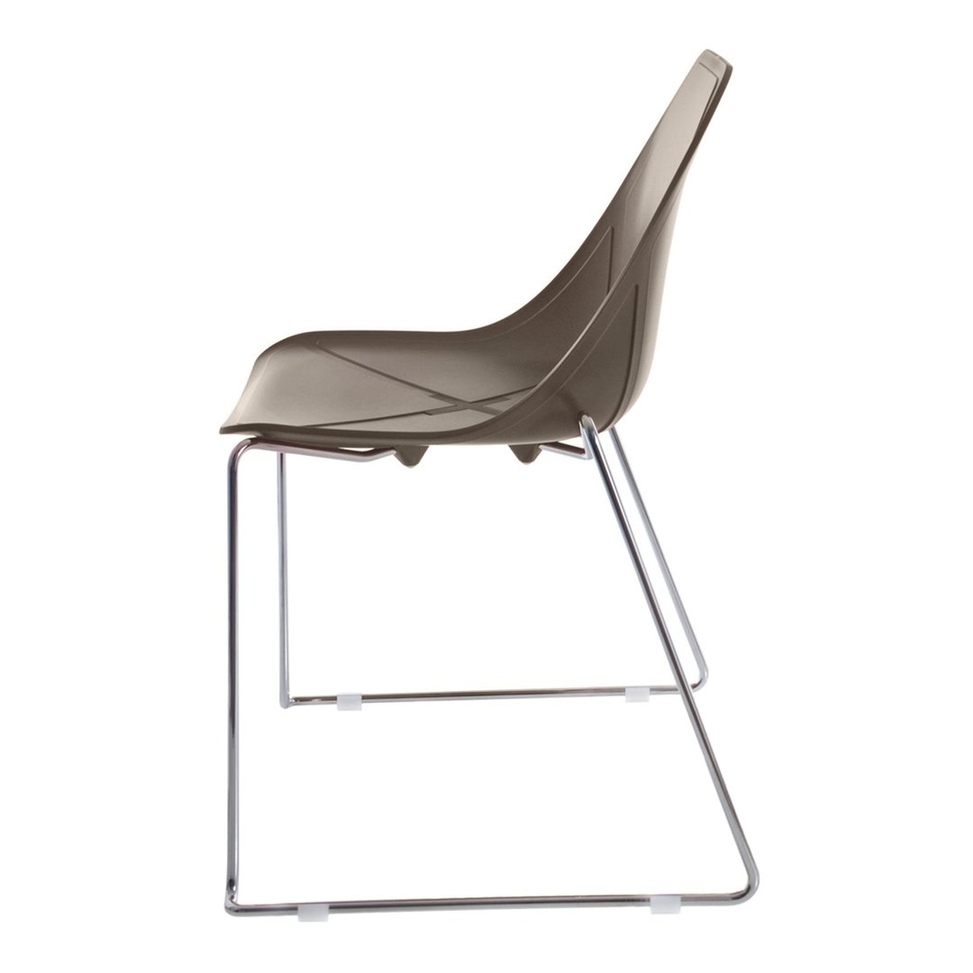 X Side Chair - Chrome Sled Base - Stackable