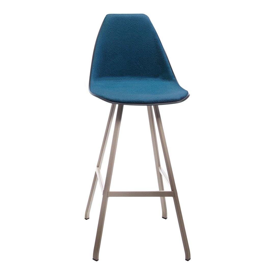X Bar Stool - Front Upholstered